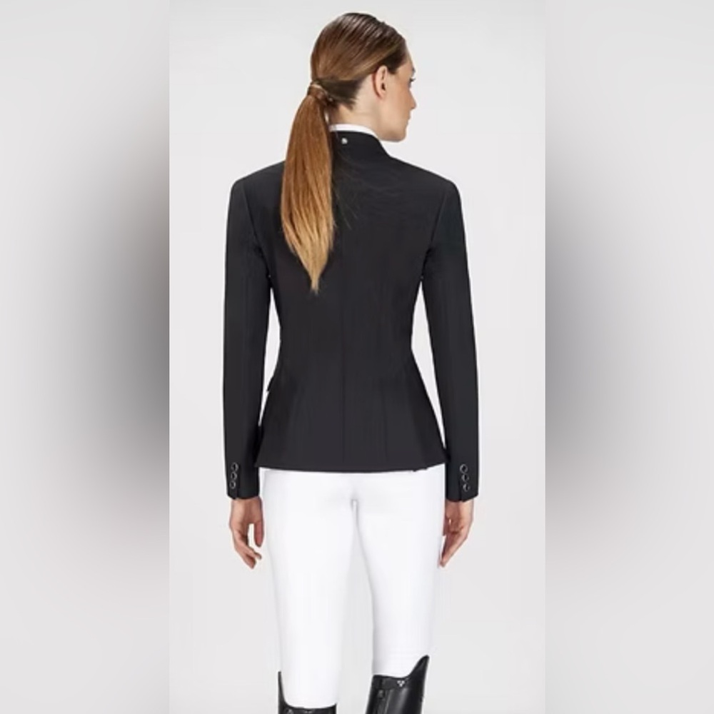 EQUILINE Gait Equestrian Riding Jacket Show Coat, Custom, Black, Sz 2, Perfect! - Picture 3 of 16